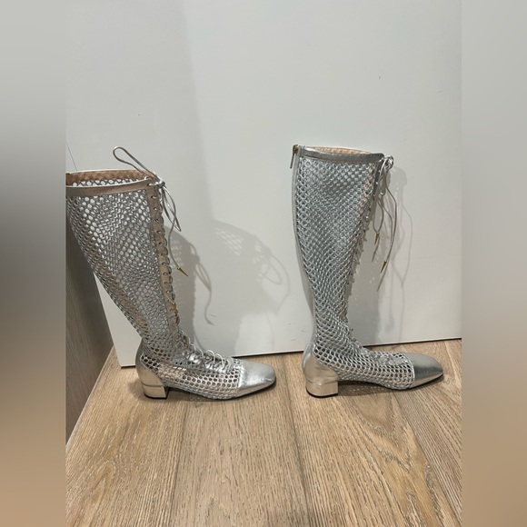 Dior Naughtily-D Fishnet Knee Boots - Picture 3 of 9